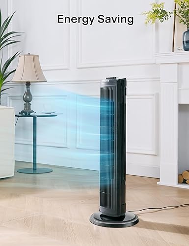 Miniatura 5 de PELONIS 30 Inch Oscillating Tower Fan with 3 Speed Settings and Auto-off Timer, Standing Fan PFT28A2BBB, Black, medium