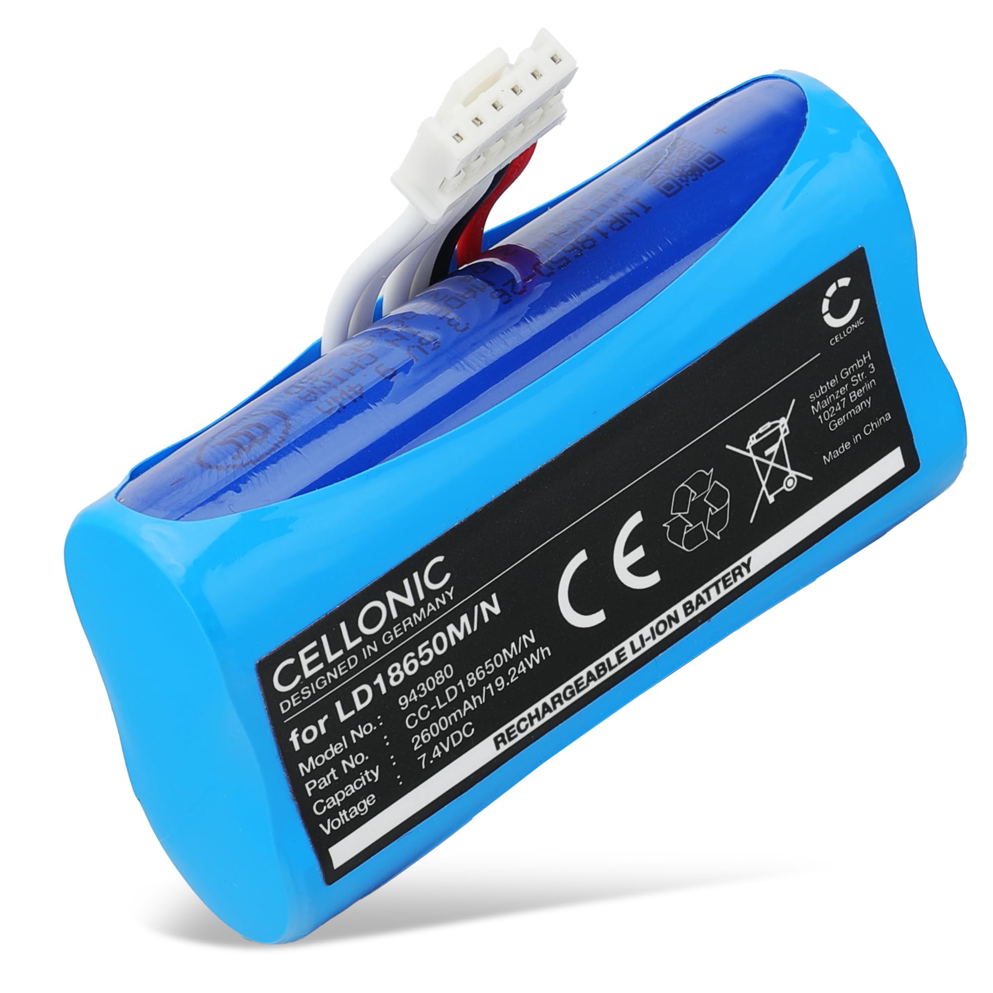 CELLONIC 1x Batterie pour Terminal de paiement/TPE Compatible avec Ingenico AXIUM DX8000, AXIUM DX4000, Landi A8s - (2600mAh, 7.4V)