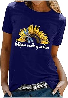 Camiseta para mujer a la moda, bonita, estampada, básica, manga corta, camiseta holgada, tallas grandes
