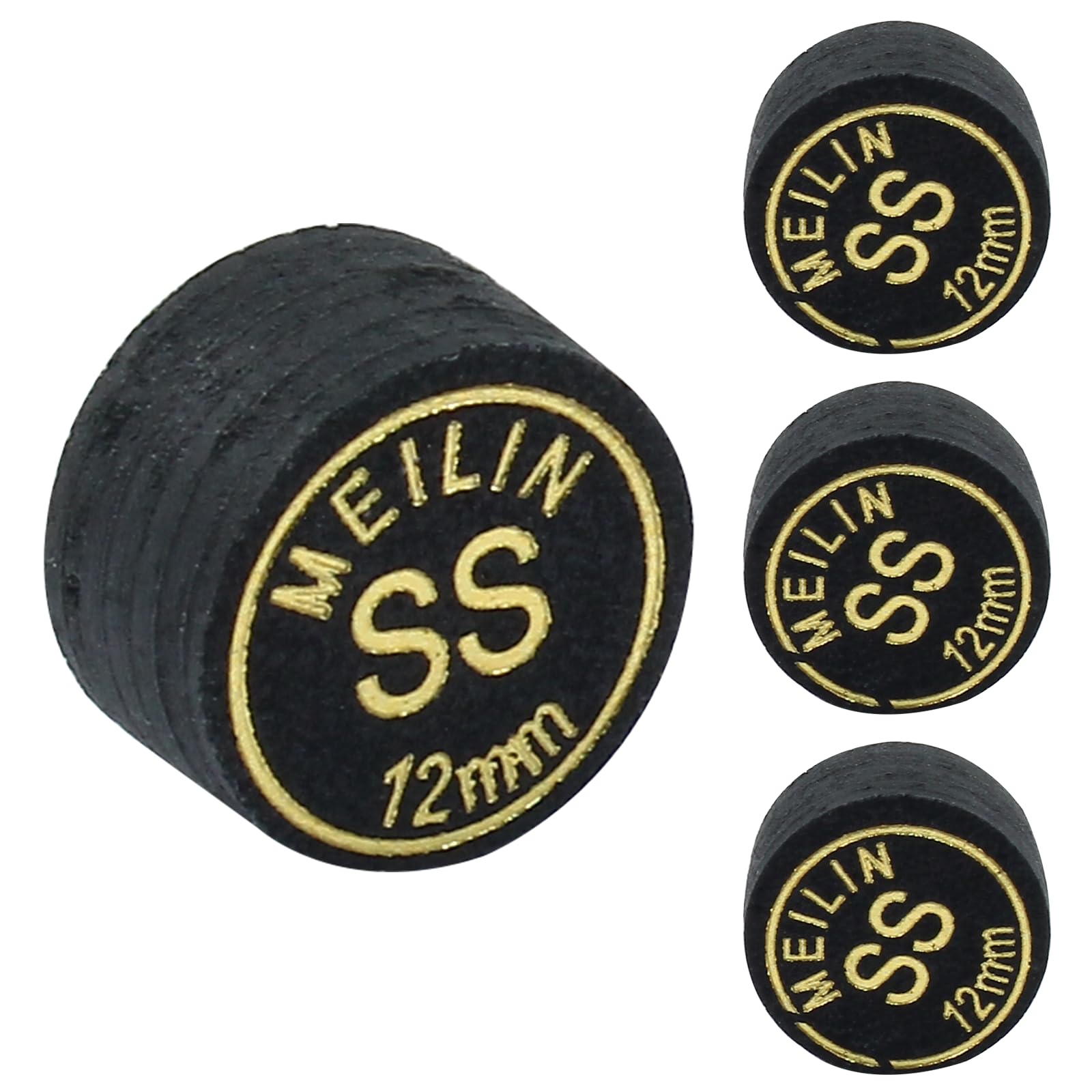 4PCS 12mm Pool Cue Tips How Cue Tip Billiard Accessories Suitable for Pool Cues and Snooker