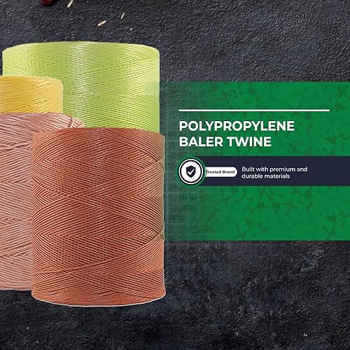 Miniatura 5 de Tytan Baler Twine - Cuerda de embalaje duradera, tirar, cargar, resistente a la intemperie, materiales de embalaje industrial, cordel de atado