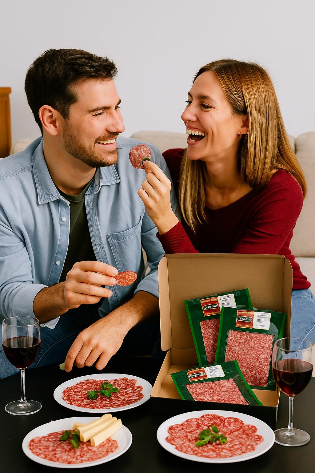 Salchichón Ibérico de Bellota 50% Raza Ibérica loncheado. Salchichón Bellota Ibérico loncheado envasado al vacío. Contiene 5 sobres x 100 grs (500g) Embutidos ibéricos. Salchichón Ibérico Salamanca.