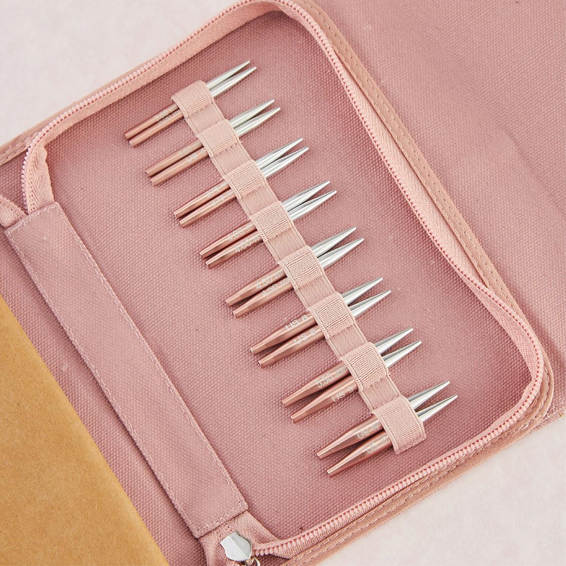 Set de Agujas Intercambiables Knitter’s Pride Rosemist Mini 5 cm
