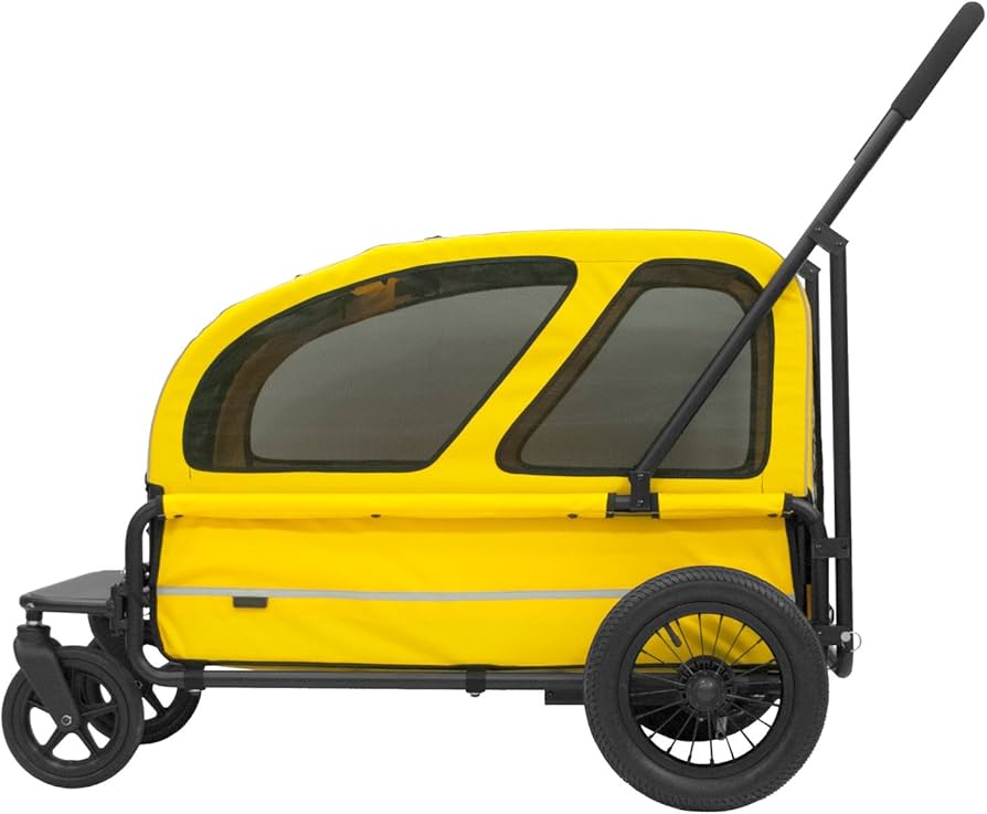 エアバギー フォーペット キャリッジセット スマイルイエロー カート キャリー Amazon | AirBuggy for Pet(エアバギーフォーペット) キャリッジセット