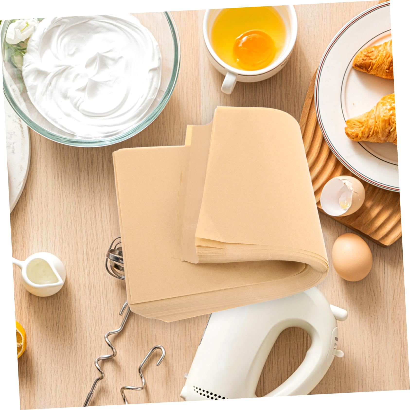 Feuilles de Papier Sulfurisé 300 Pièces Silicone pour Usage Alimentaire