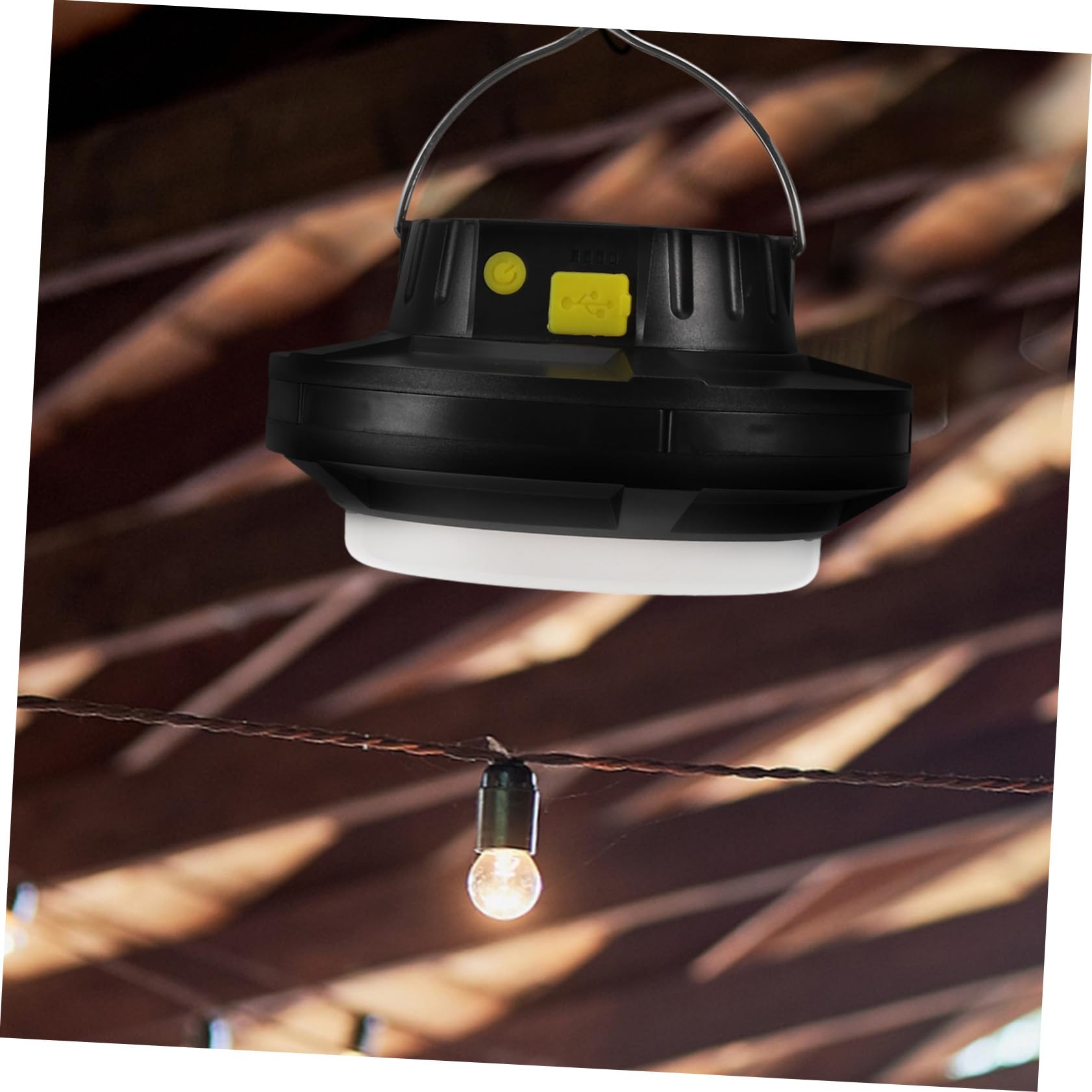 Linterna Solar Recargable USB Luz Emergencia Portátil para Camping Senderismo y con Luz para Tienda y Rv Exterior