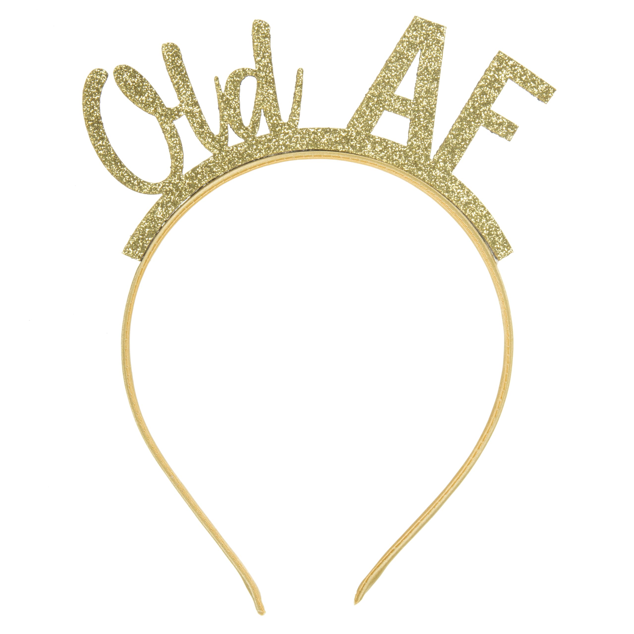Dulcet DowntownGlitter Old AF Headband (Gold)