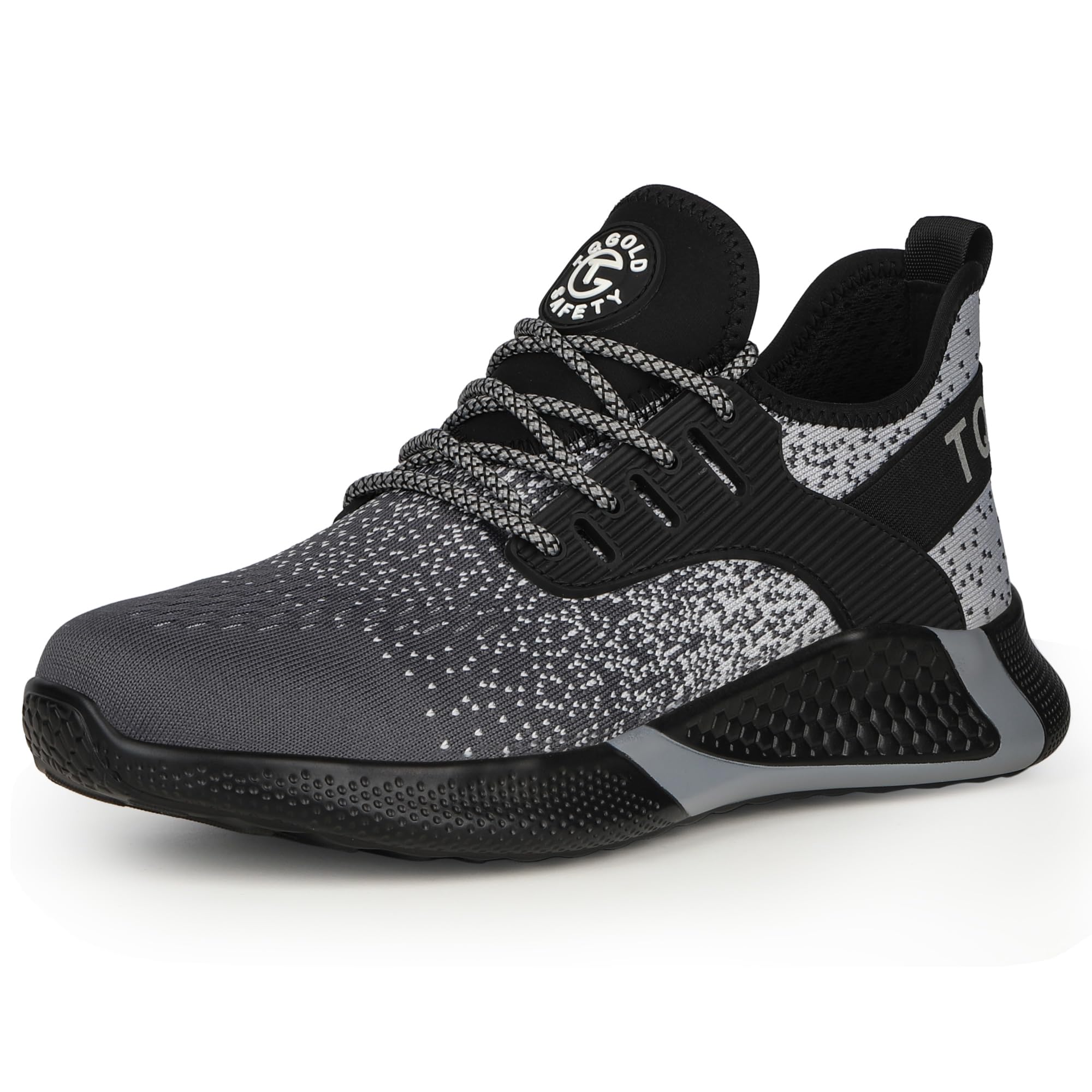 TQGOLD Scarpe Antinfortunistiche Scarpe da Ginnastica Unisex Leggere Antiperforazione Punta in Acciaio Comode Scarpe Sicurezza