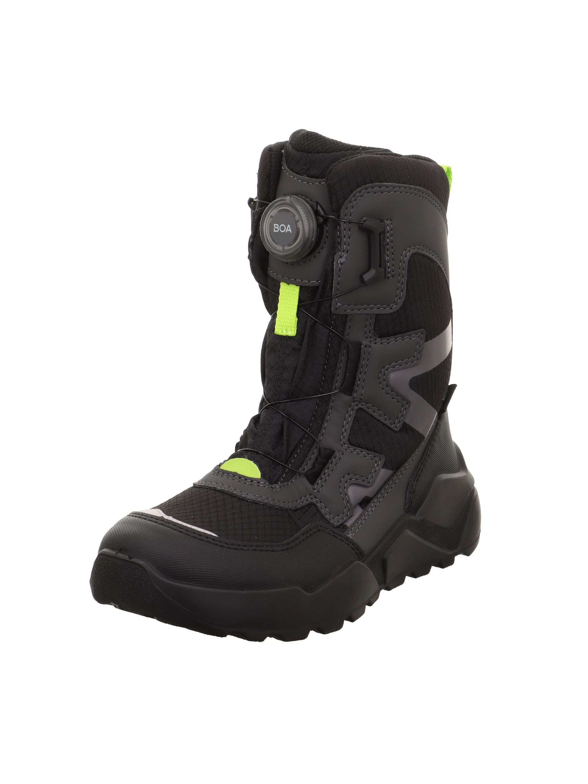 Superfit Boys ROCKET warm gefütterte Gore-Tex Stiefel, SCHWARZ/GRÜN 0020