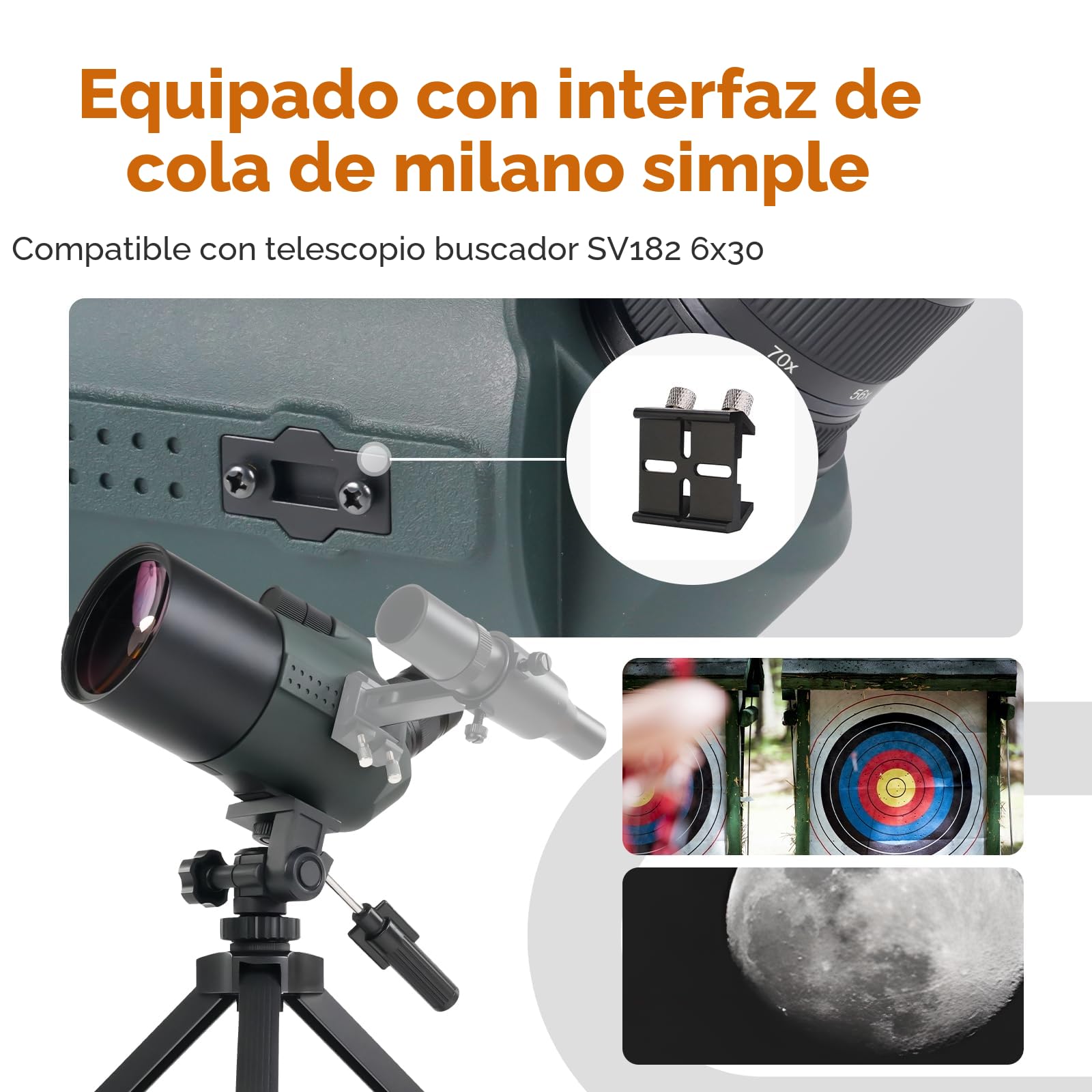 Svbony SV41Pro Mak Telescopio Terrestre con Trípode, 28-84X80 FMC, Enfoque de Doble Velocidad, Catalejos Compatible con Cámara WiFi SC001, Spotting Scope para Tiro al Blanco Caza, Astronomie, Aves