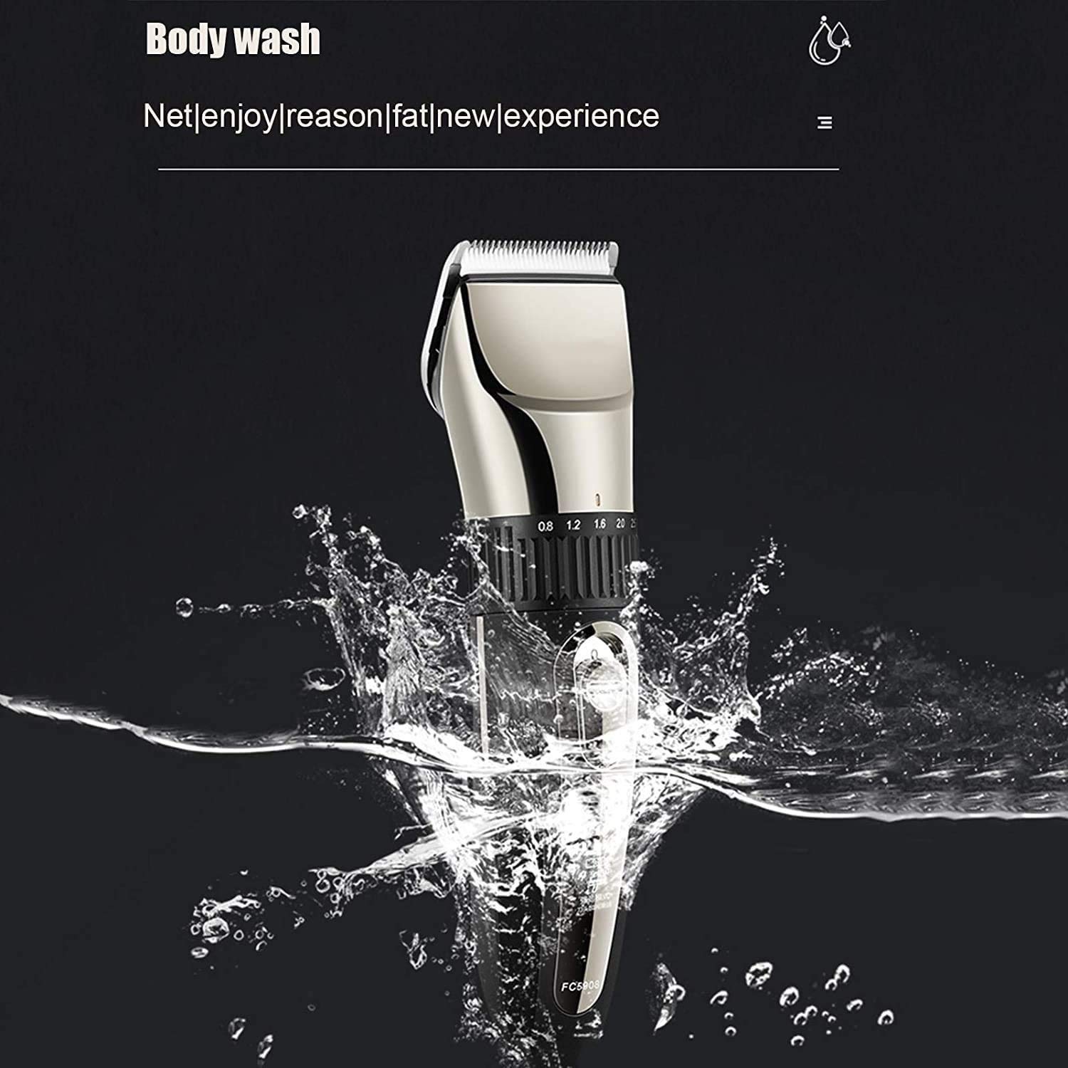 Capelli professionali - Capelli professionali - Capelli ricaricabili Trimmer Birdless Kit taglio di capelli con lame impermeabili in ceramica, regolabile a 2 velocità, per gli uomini Stilisti Bar