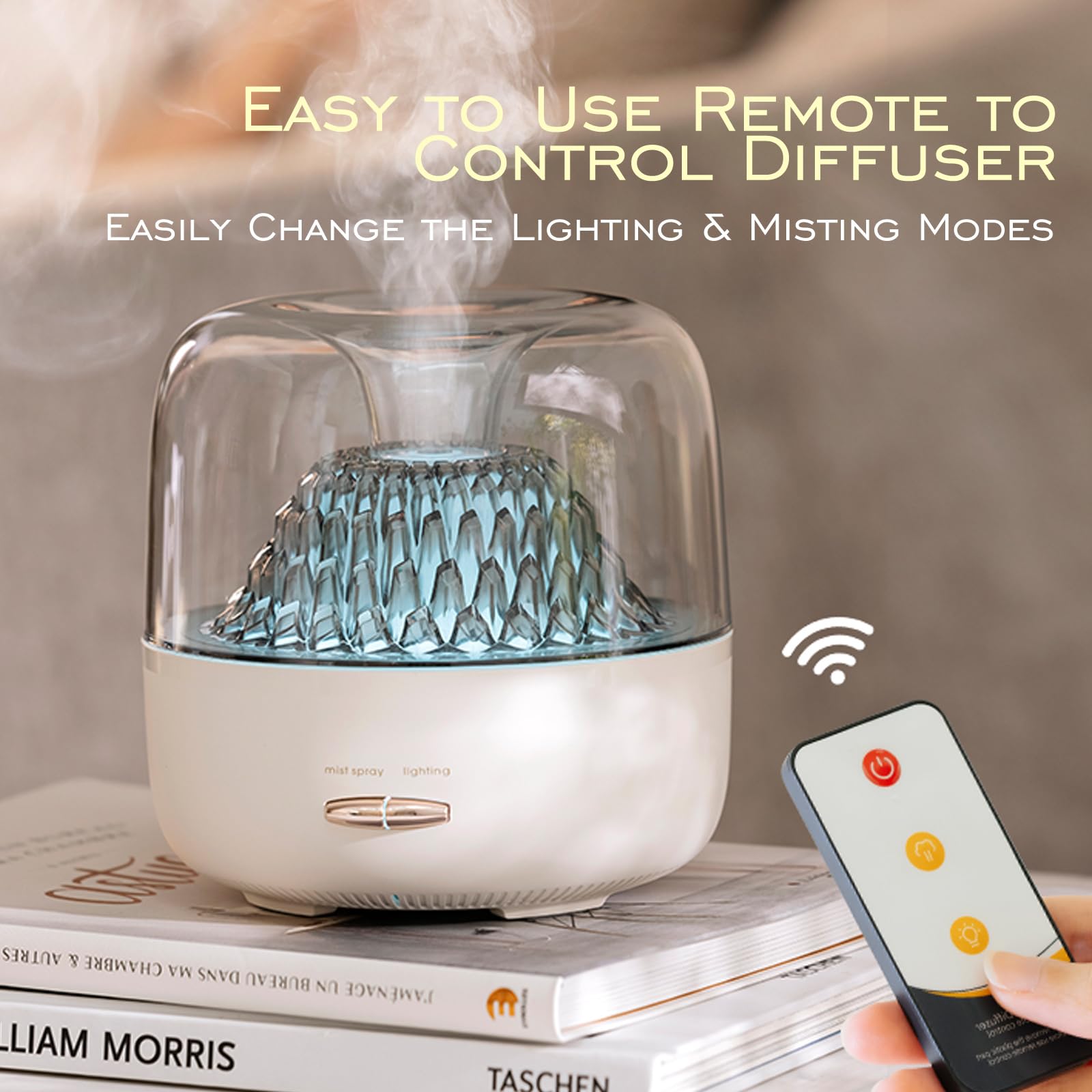 Diffusore di oli essenziali, umidificatore portatile con nebbia fredda, luce notturna a 7 colori e spegnimento automatico (nero)