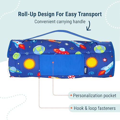 Miniatura 4 de Wildkin 43 Inches Microfiber Nap Mat with Reusable Pillow for Boys & Girls, Ideal for Daycare & Preschool Toddler Sleeping Mat, Soft Cotton Blend