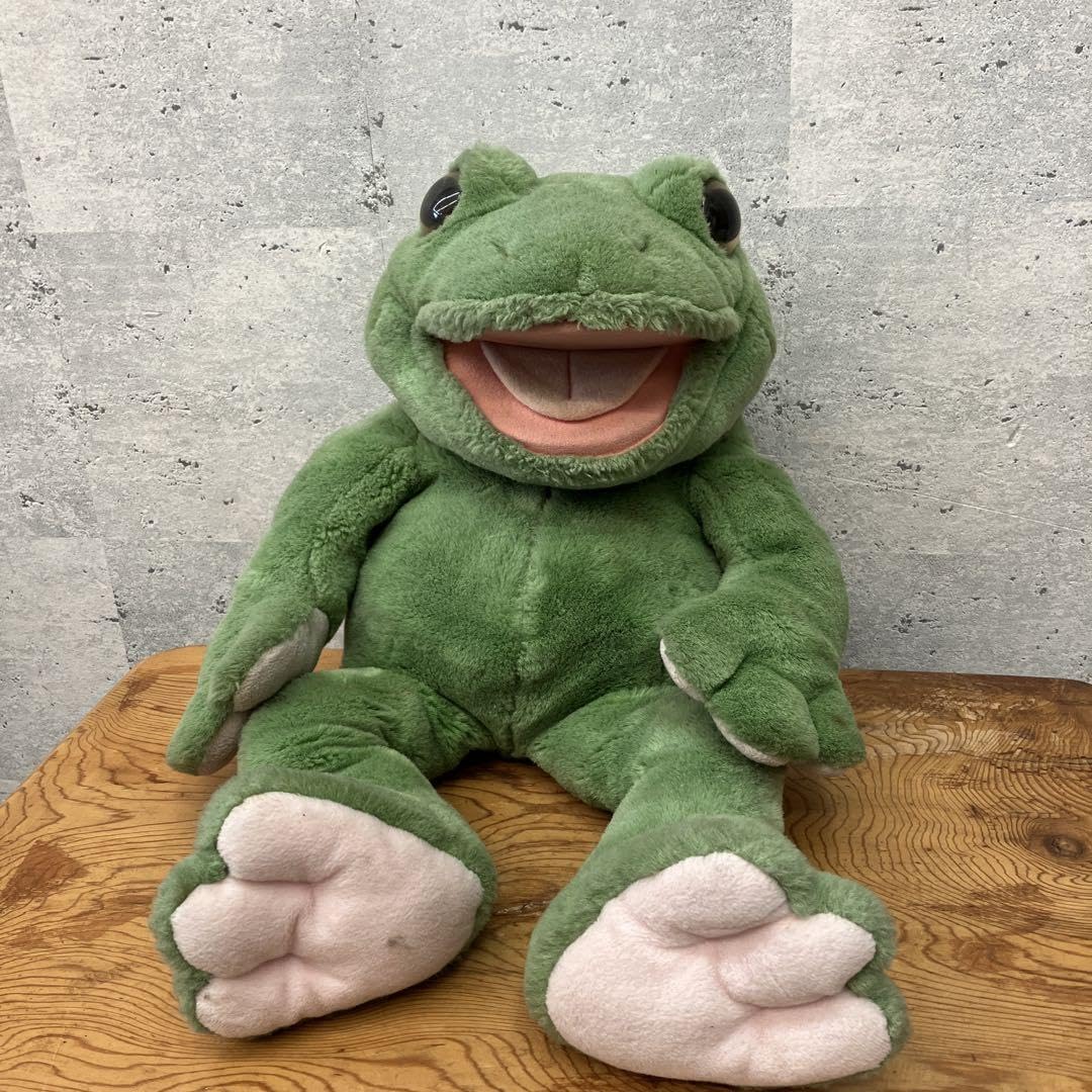 Amazon.co.jp: プレイトーキン カエルハンドパペット ぬいぐるみ 