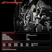 Vista 2 de A-Premium Bomba de dirección asistida, con polea, compatible con Subaru Impreza 2002-2003, 2.0L, repuesto # 34430-FE002