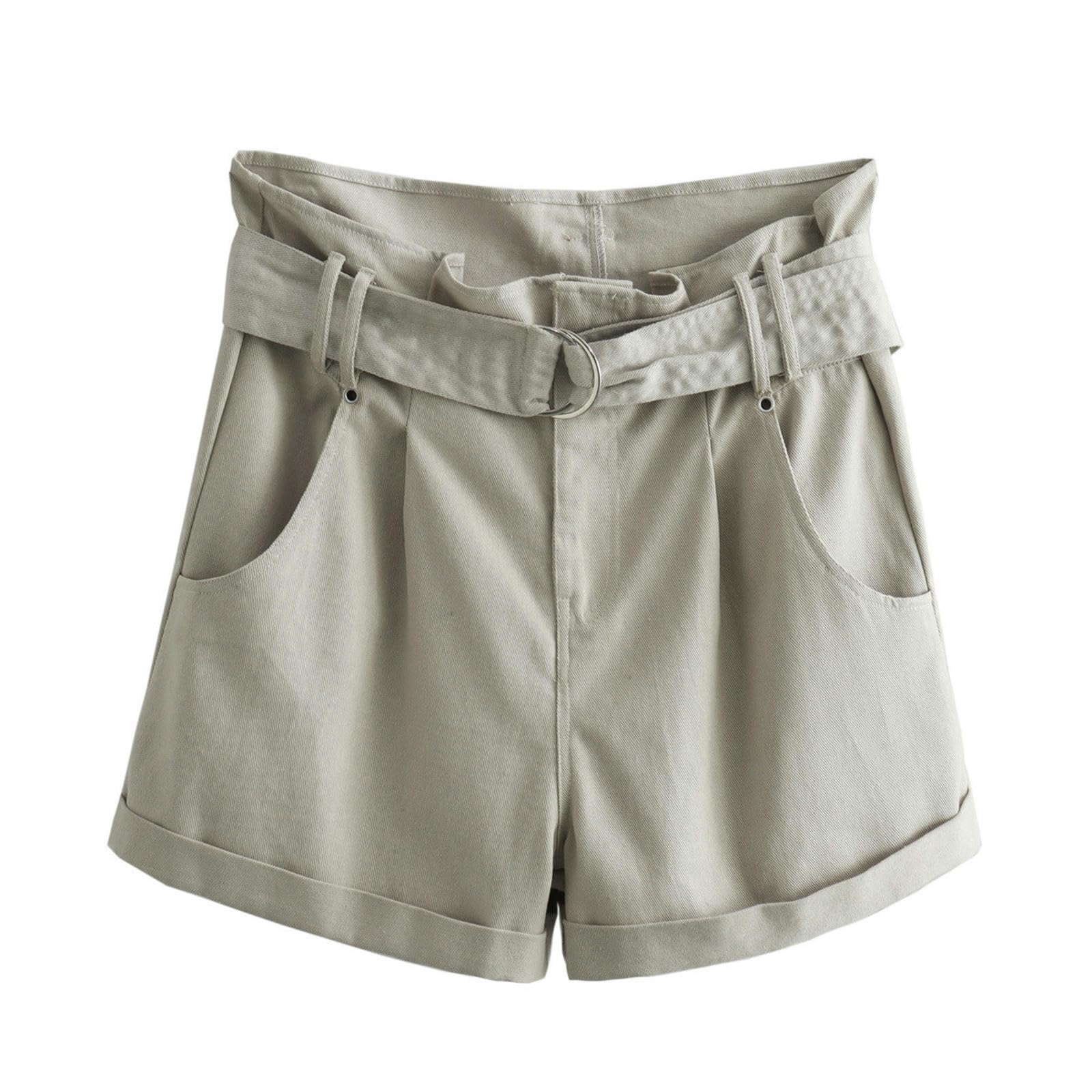 Short d'automne pour femme coupe droite minimaliste taille XS