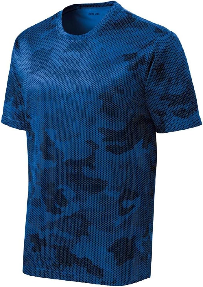 Joe's USA Men's CamoHex All Sport Moisture Wicking Shirts XS-4XL