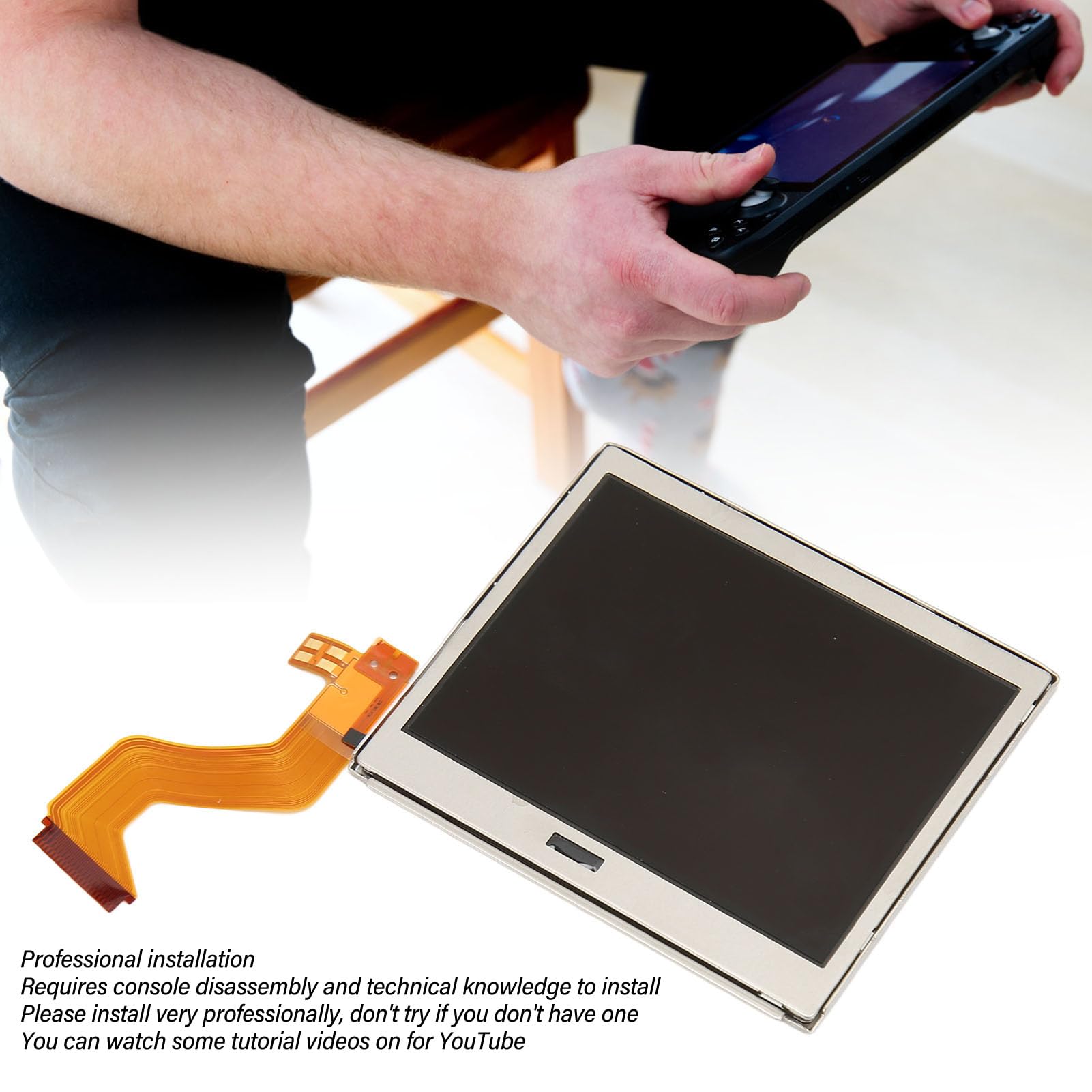 Reemplazo de Pantalla LCD Superior Original para DS Lite DSL NDSL, 7,2 X 6,3 Cm