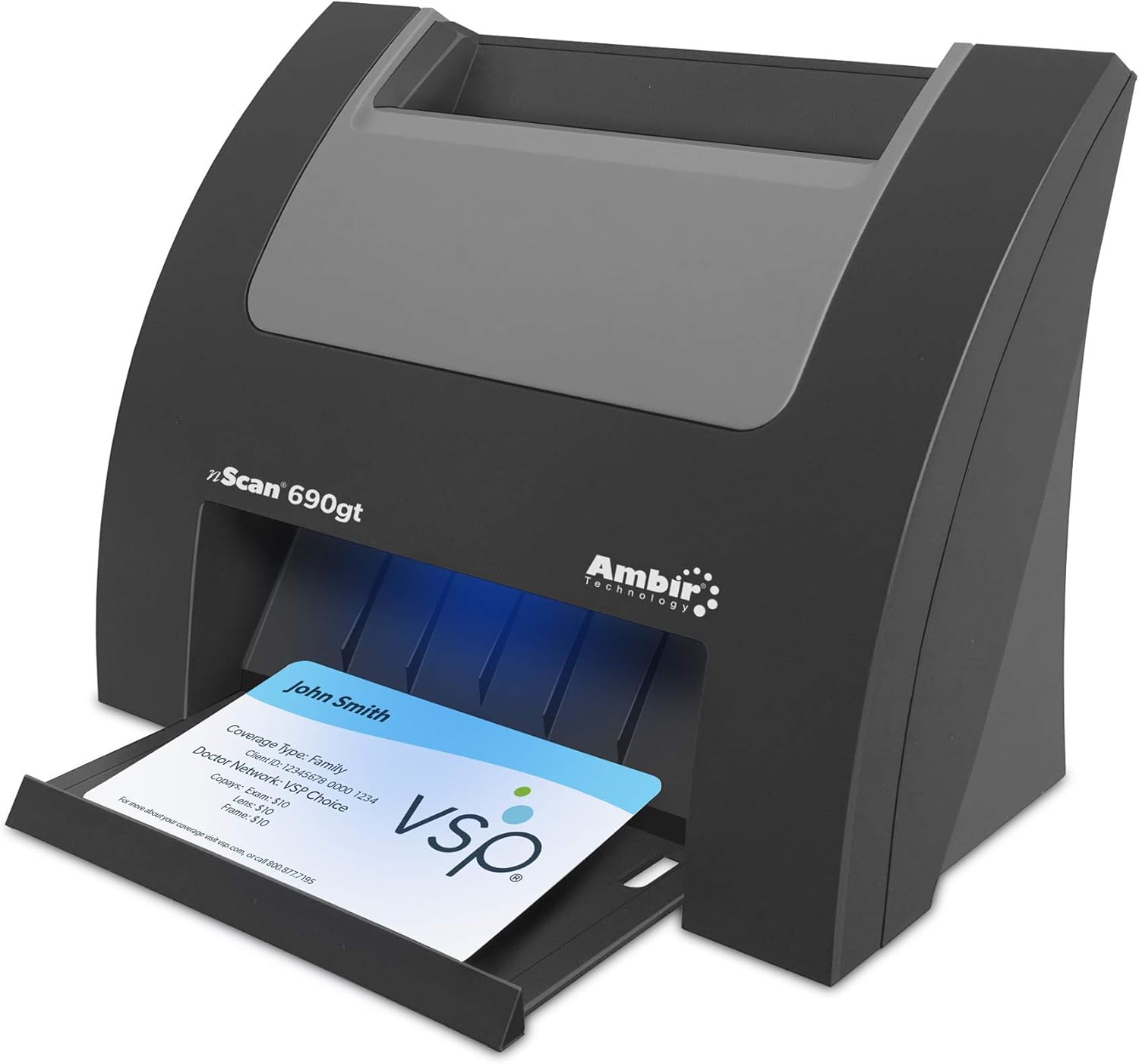 Ambir nScan 690gt HighSpeed Vertical Card Scanner with