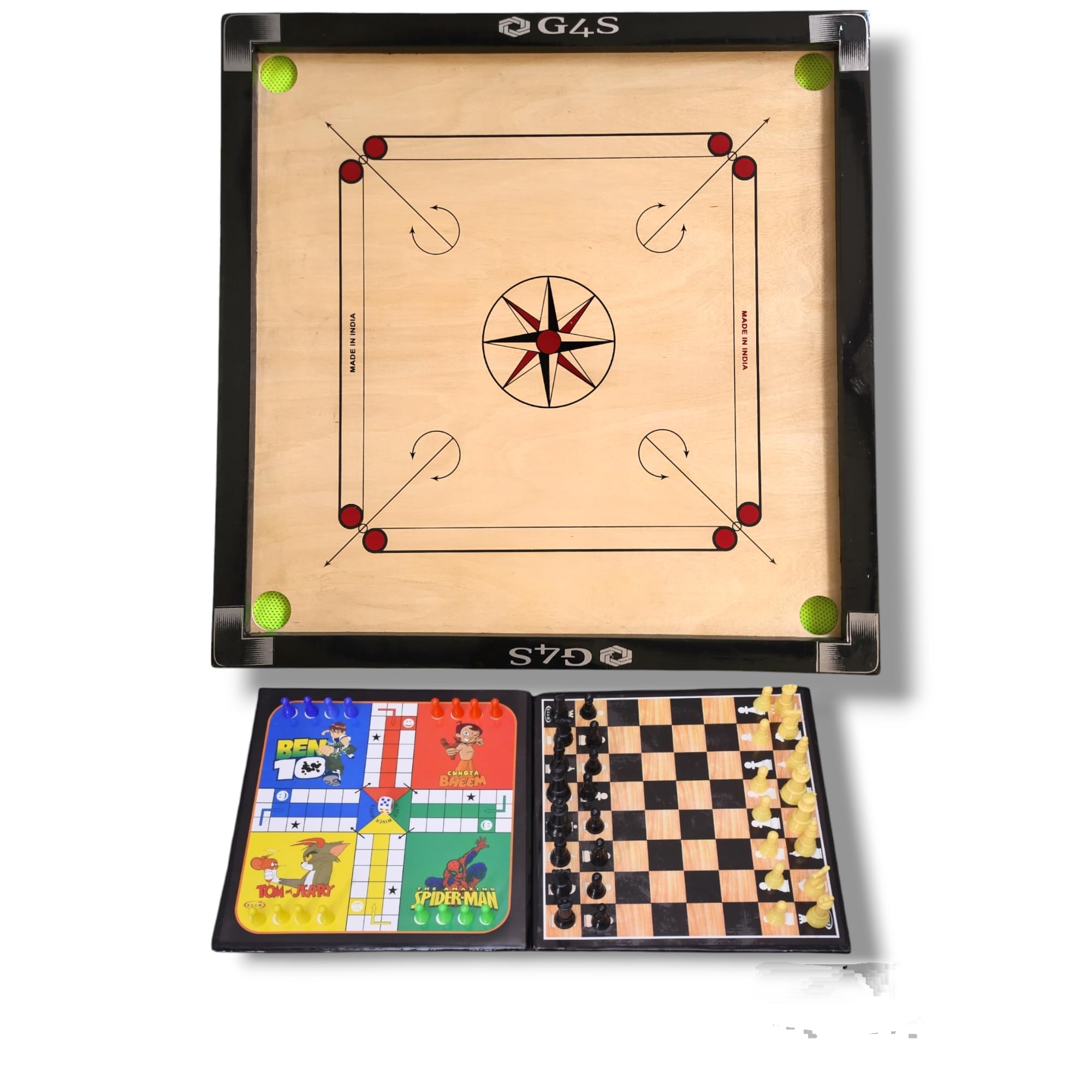 See full amazon price history chart for G4S Carrom Board 32 inch Full Size for Adults Premium Glossy Finish with Carrom Board Coins, Carrom Board Striker and boric Powder with Chess Board Ludo Board Game Boredom Away! G4S Carrom Board 32 inch Full Size for Adults Premium Glossy Finish with Carrom Board Coins, Carrom Board Striker and boric Powder with Chess Board Ludo Board Game Boredom Away! (B0D3Y6R4T2) Amazon Price History, Amazon Price Tracker