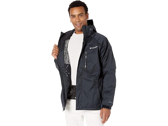 columbia men's alpine action jacket graphite & super blue