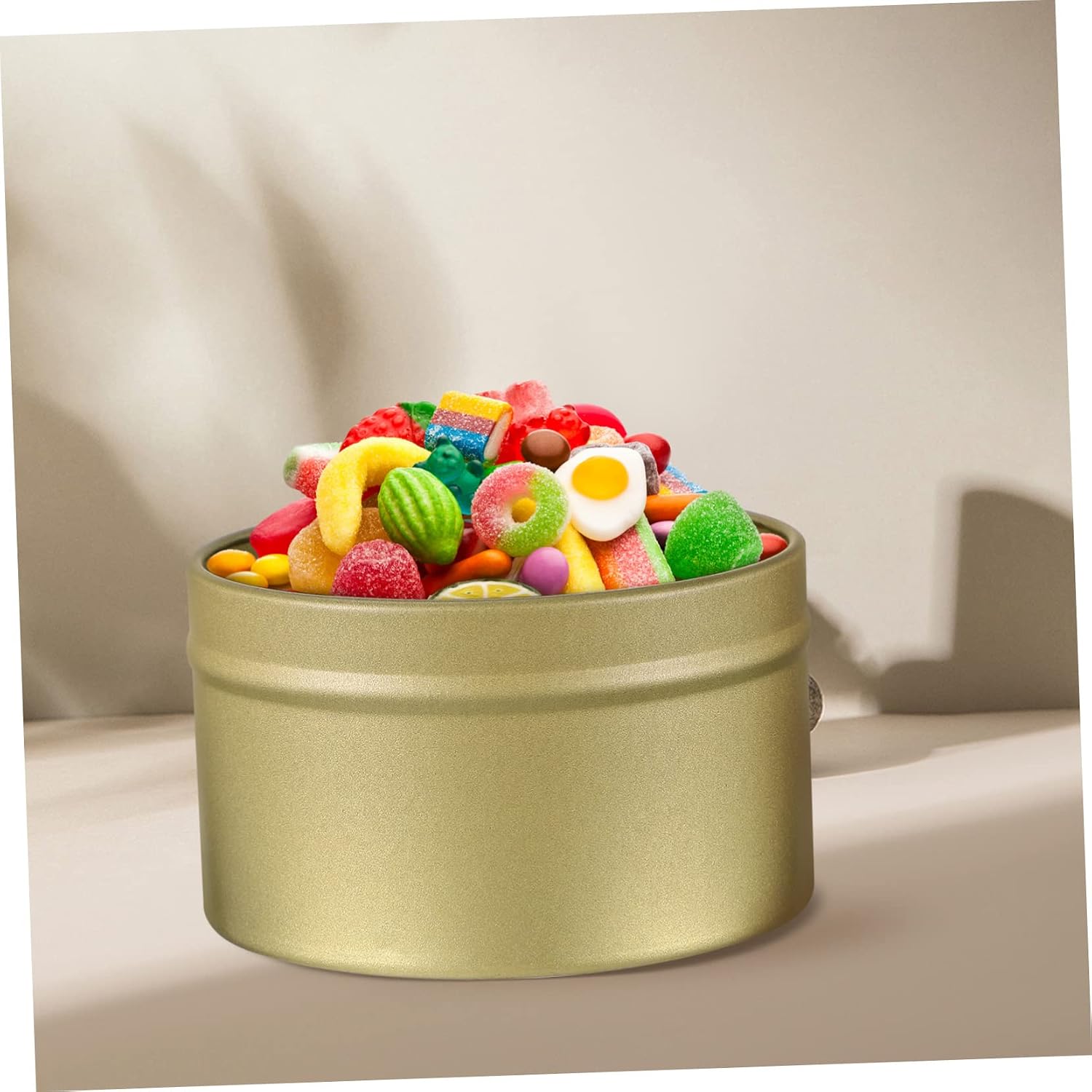 DOITOOL 16Pcs Small Tin Candle Jars with Screw Lids Portable Candle Storage Containers Tea Candy Coffee Anti-Rust Tinplate with Smooth Surface Compact Crafting Canisters