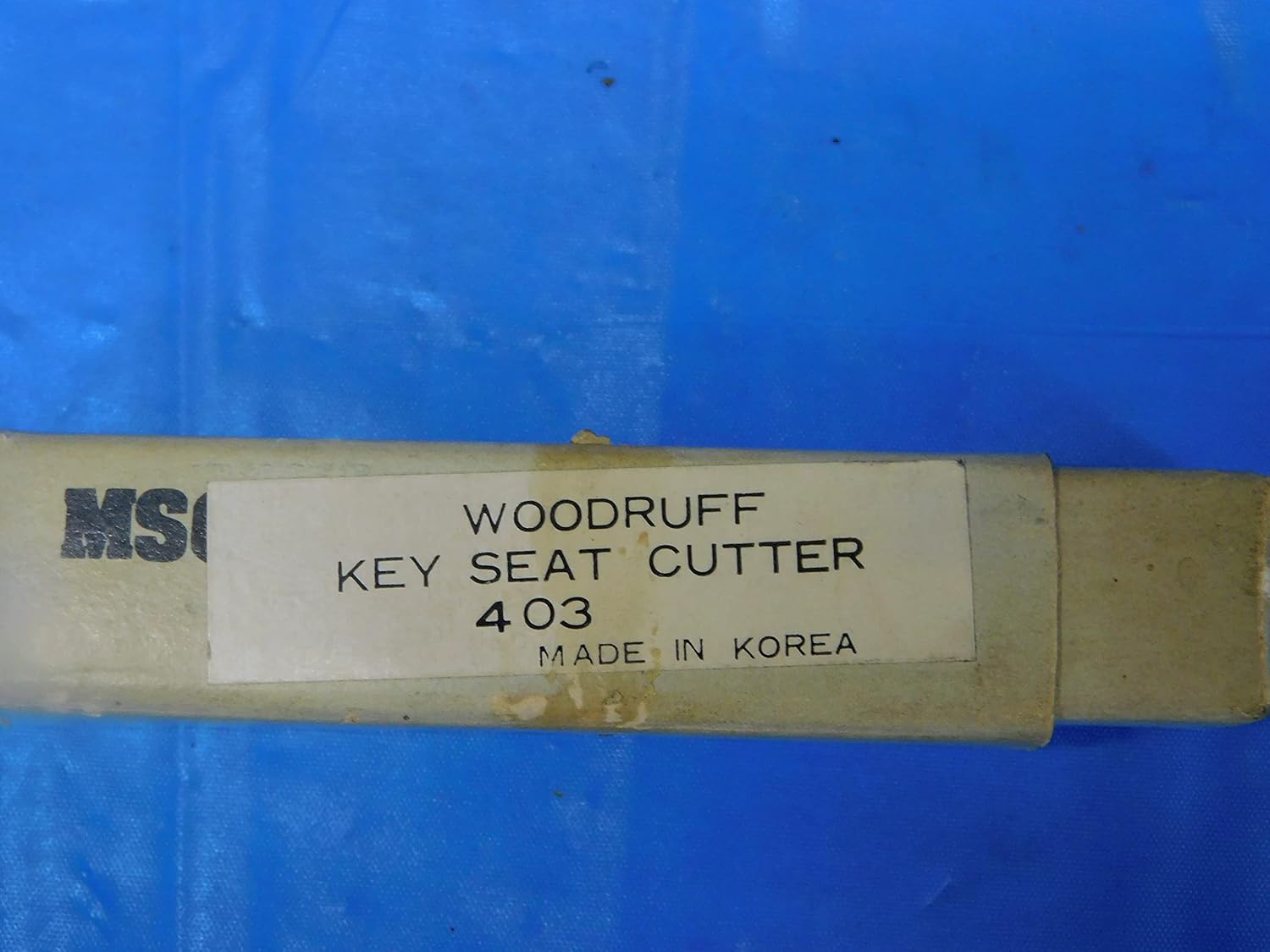 3/8 Cutting Dia. 1/8 Cutting WD. HSS Woodruff KEYSEAT Cutter 403 1/2 Shank - MB10305BG2