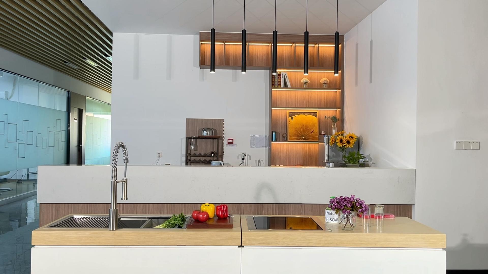 36 Inch Workstation Kitchen Sink, TECASA Undermount Deep Single