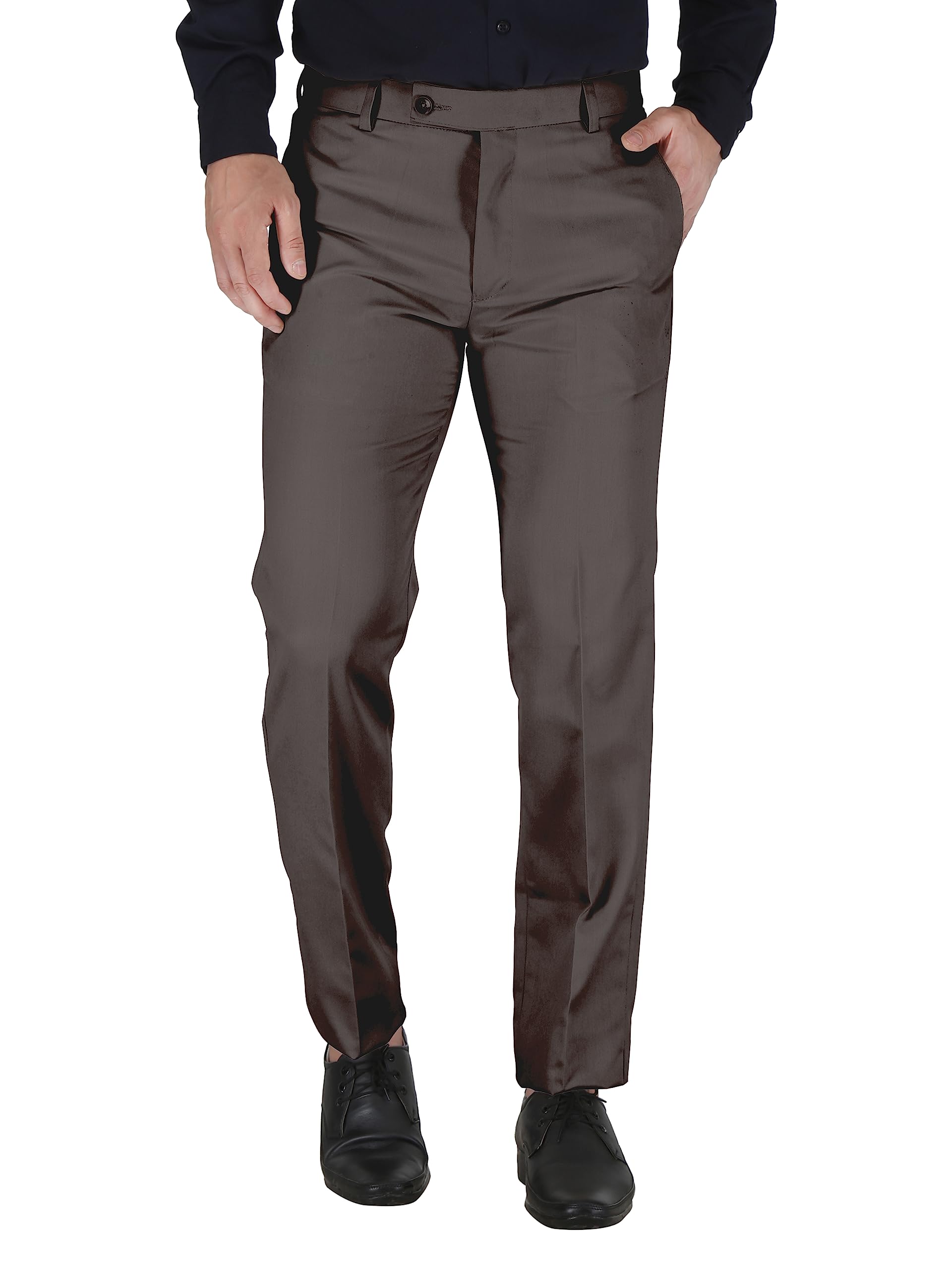 MARK LEWISSlimfit Formal Pant for Gents - Comfortable, Soft Feel Formal Trouser for Men - Formal Pant for Men Office, Travel, Meeting, Interview, Gifting & Regular use