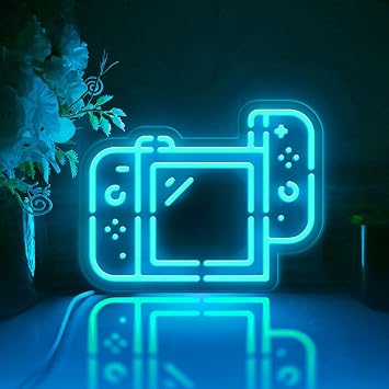 Game Console Led Light Box, Game Controller Wall Art Decor, Desktop Decorations, Bedroom Decor RGB Light, Medium Size