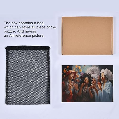Miniatura 5 de Rompecabezas de 1000 piezas para mujeres afroamericanas para juegos de arte para adultos, adolescentes y niños 20323100