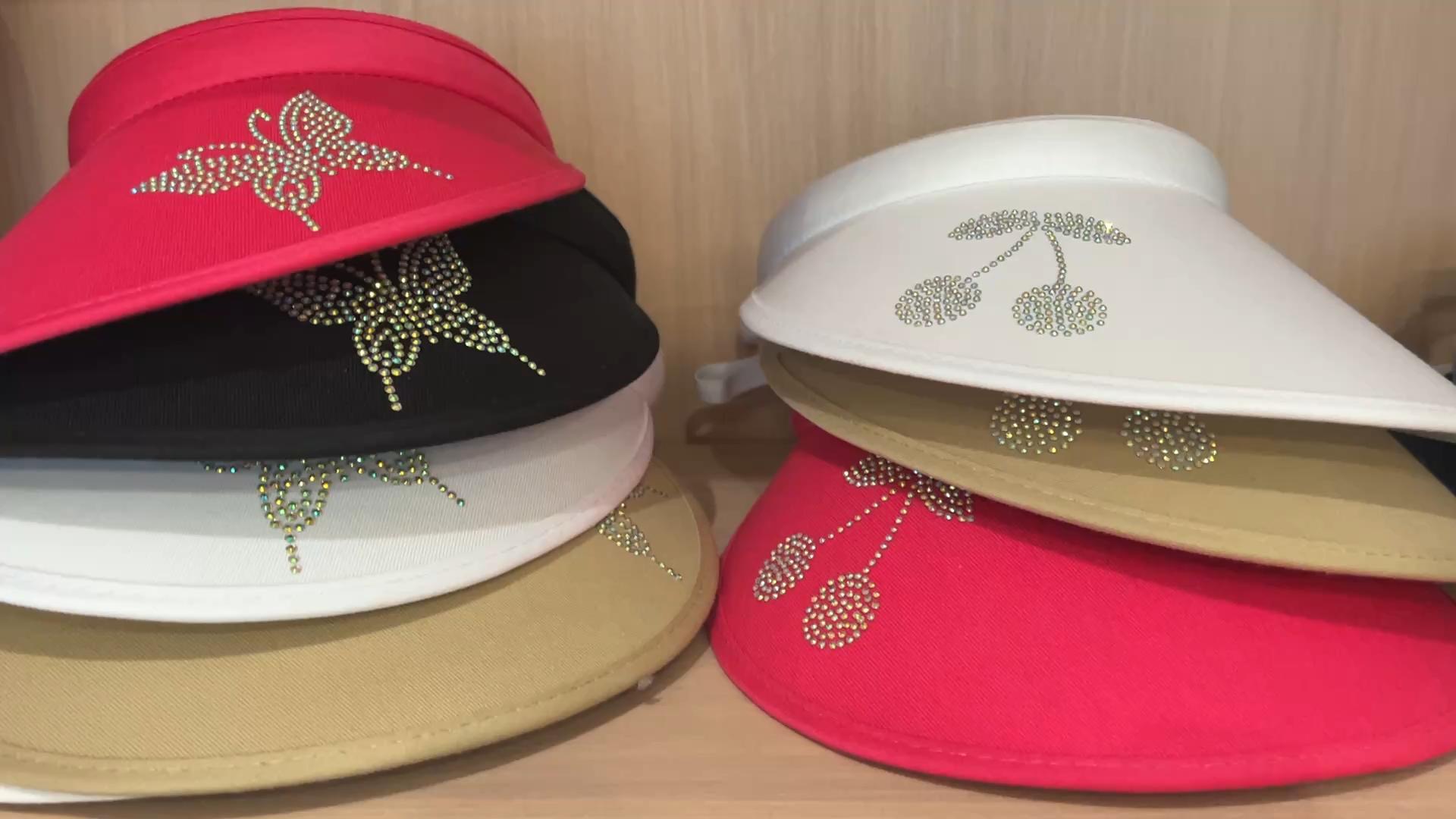 3 Pack de Visera para Mujer con Rhinestones Brillantes miniatura 7