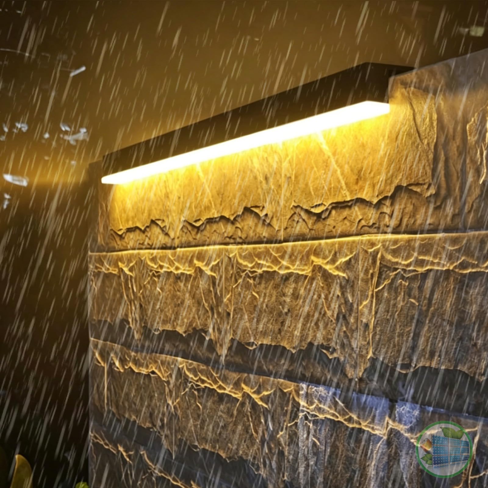 Lámpara de pared LED solar para exteriores IP65, resistente al agua, moderna, negra, diseño minimalista, iluminación acrílica 3000K/4000K/6000K para jardín, pasillo, escalera, interior (17 cm, luz cá