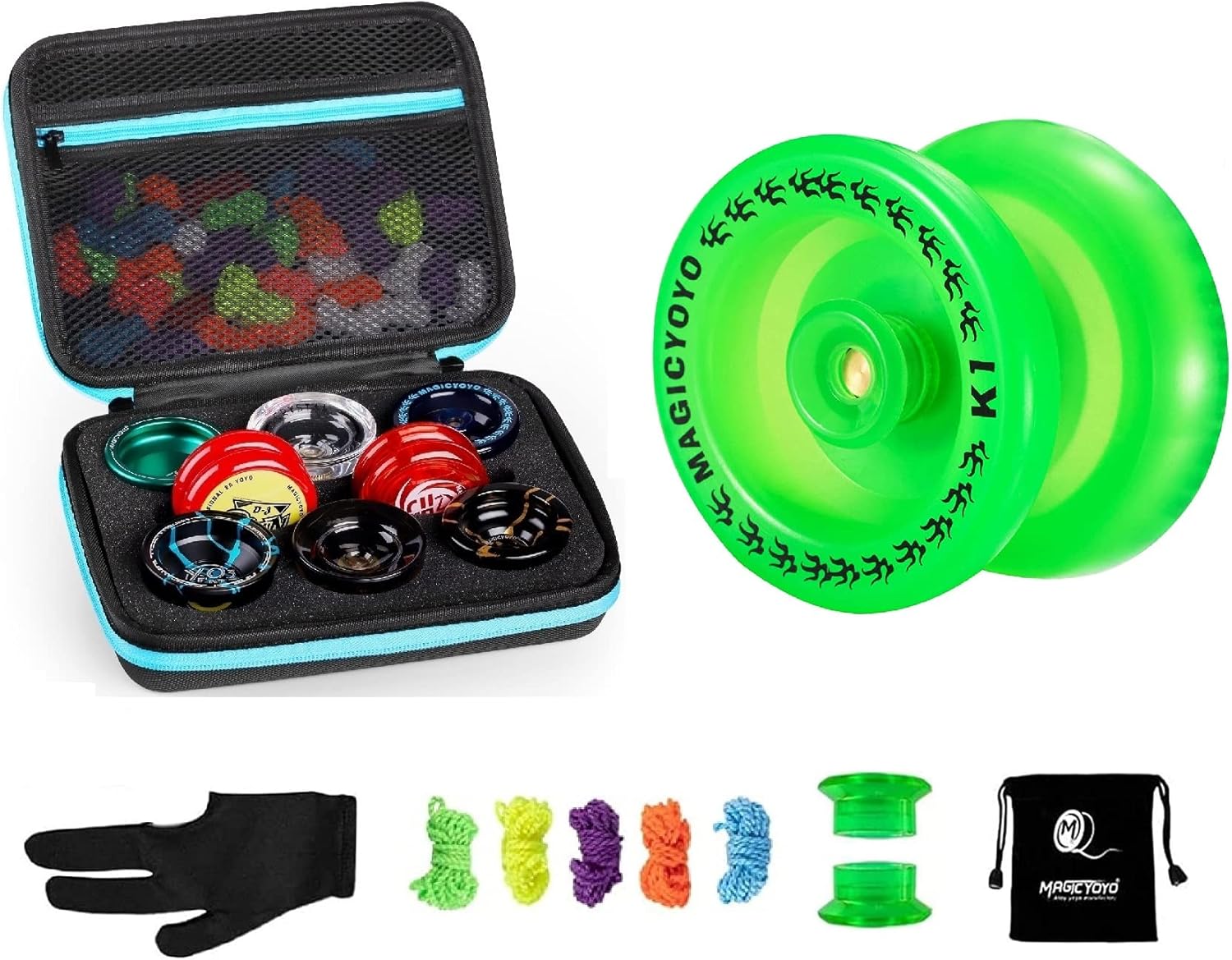MAGICYOYO K1Plus Green Yoyo Professional Responsive Yoyo
