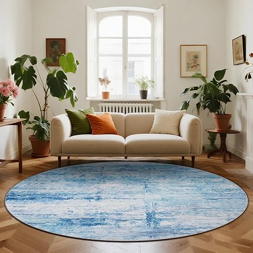 Miniatura 36 de Alfombra abstracta 5 x 7 para sala de estar, comedor, oficina, dormitorio, verde salvia Abstracto Verde Salvia,Abstracto Verde Rojo,Camelia azul