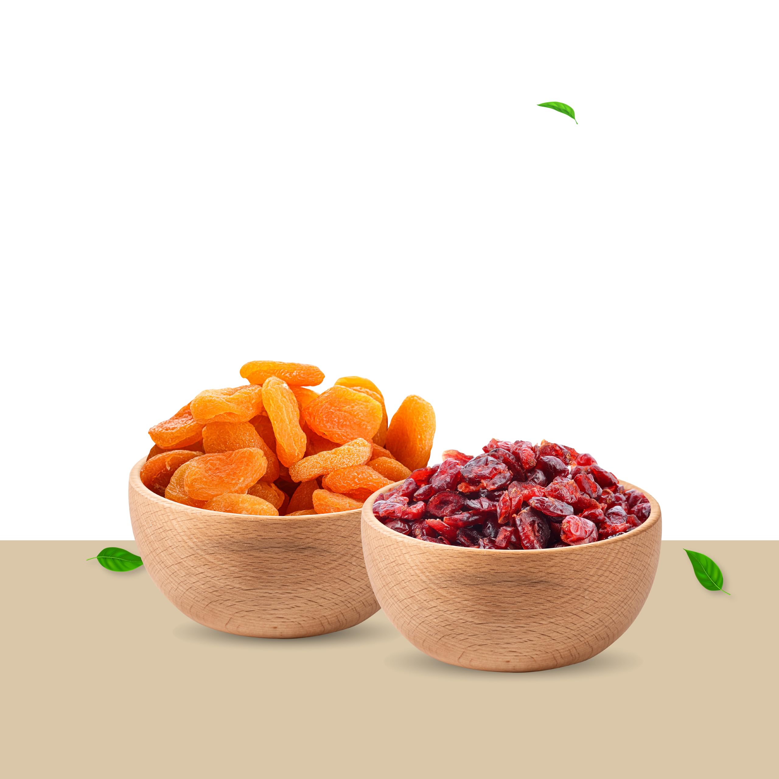 KitchenSmith Premium Dried Apricot & Cranberry Pack of 2 (250gm Each) | A Perfect Blend of Sweet and Tangy Flavors, Packed with Nutrients for a Healthy | Guilt-Free Snack - Image 2 thumbnail
