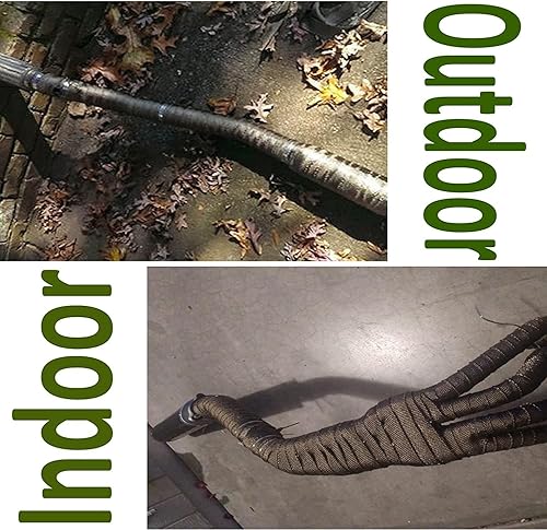 Miniatura 7 de Arespark Envoltura térmica de titanio para escape, 2 rollos de cinta térmica de 2 pulgadas x 50 pies con 24 bridas de cable de acero inoxidable,