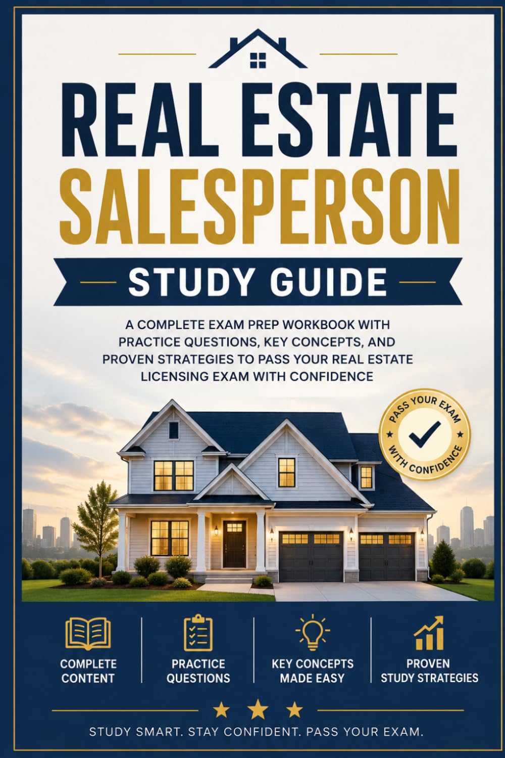 Real Estate Salesperson Study Guide: The Complete National Portion Prep for U.S. Salesperson Licensing with Practice Questions, Math Workouts, and PSI and Pearson VUE Exam Strategies