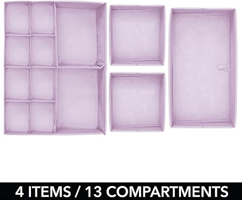 Miniatura 5 de mDesign - Organizador de tela para cajones y guardarropa