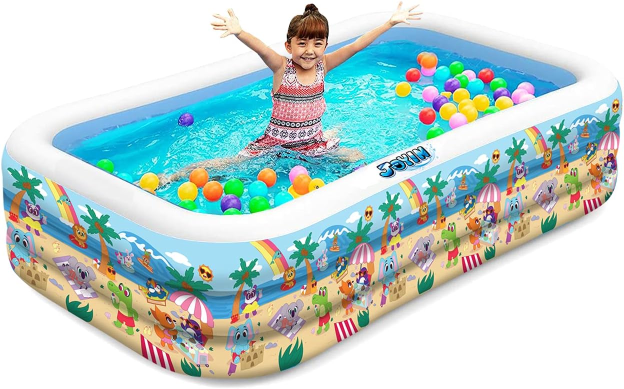 Buy JOYIN Inflatable Kiddie Swimming Pool FullSize Swim Center Beach