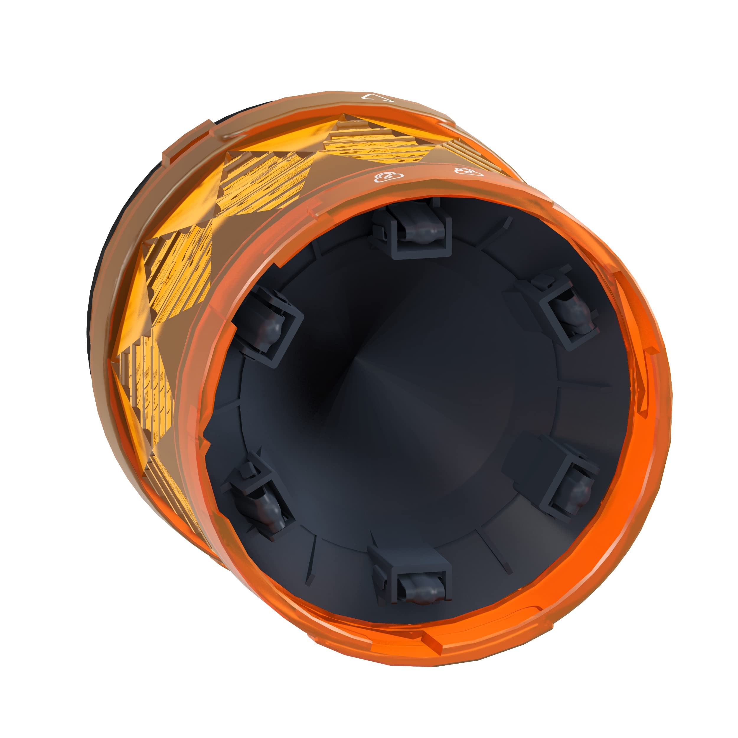 Schneider Electric - Harmony XVU - élément lumineux Ø60 - DEL - fixe - 24VDC - orange - XVUC25