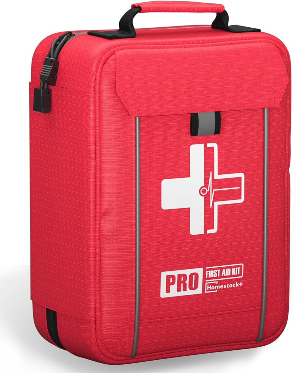 Actualización: kit completo de primeros auxilios con compartimentos etiquetados, kits de emergencia con sistema Molle para automóvil, hogar, caminatas, mochileros, campamentos, viajes y ciclismo