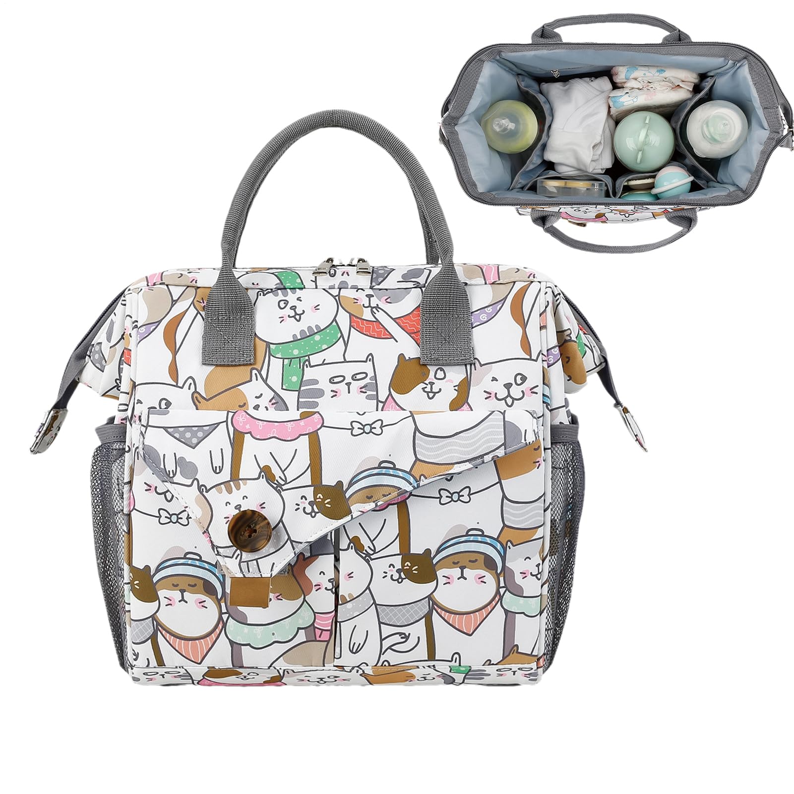 Bolsas de pañales | Bolsa impermeable de gran capacidad - Bolsa grande para pañales de viaje - para guardería, hogar, interior, exterior, viajes, camping, niño y niña