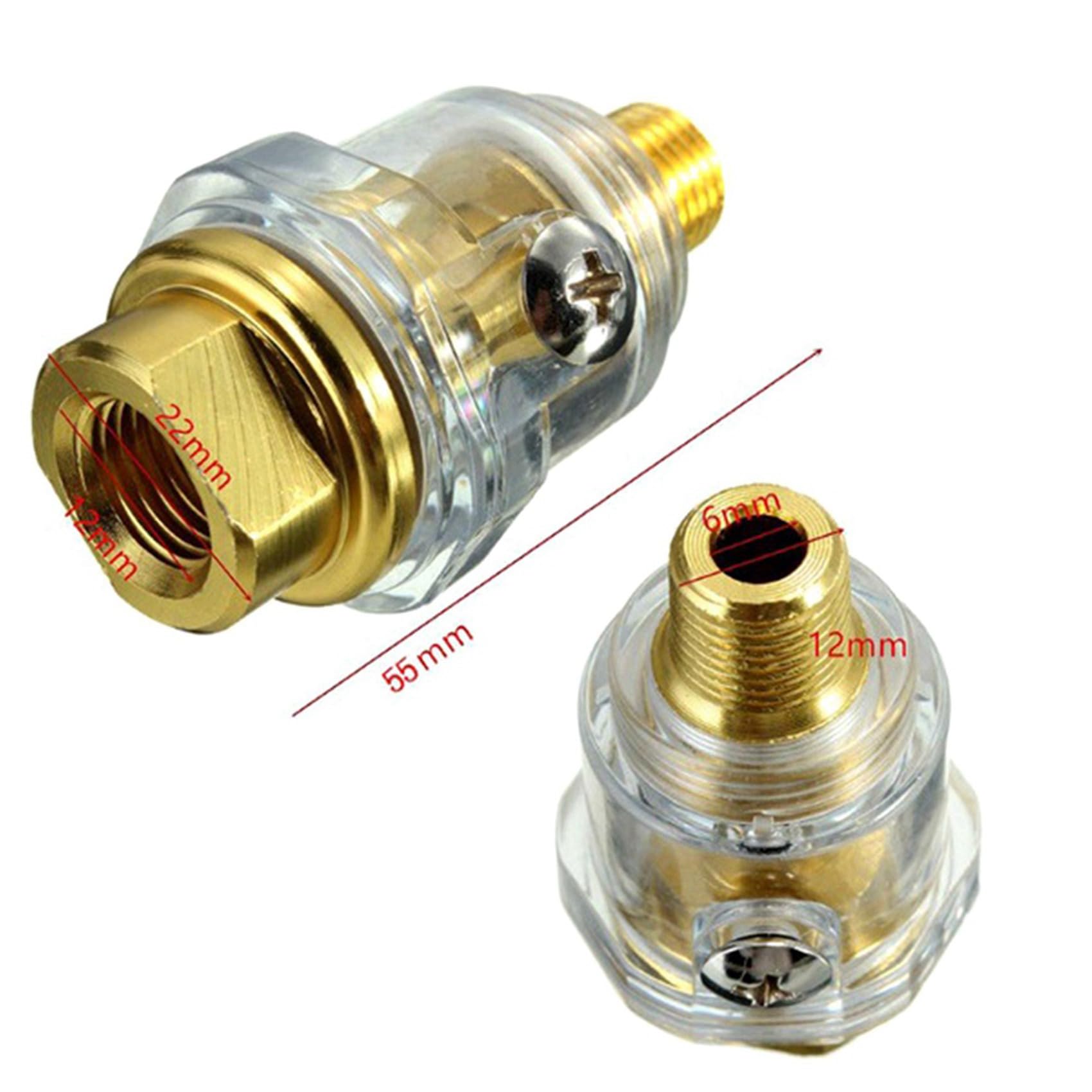 20 unids aceite herramienta neumática accesorios - 1/4 pulgadas NPT aceite lubricante lubricante para aire compresion aire herramienta aceite - amarillo