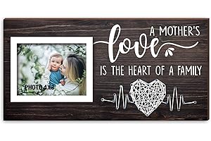 Yudarte Mom Gifts from Daughter and Son - Rustic Nature Wood Picture Frame