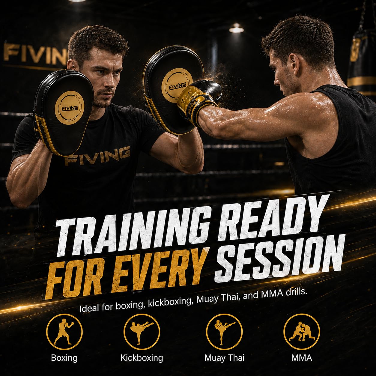 Boxe Focus Mitts - Guanti da allenamento curvi, per MMA