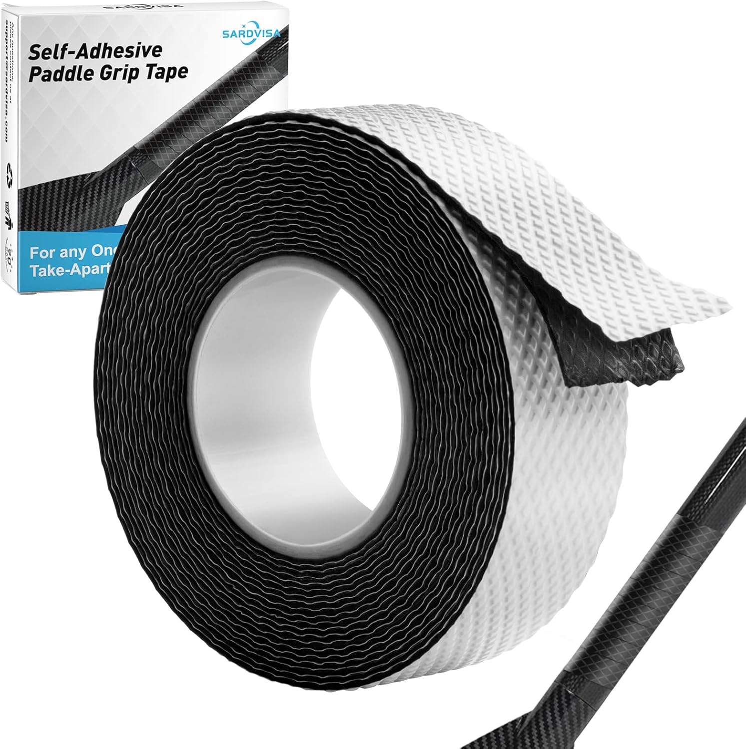 Kayak Paddle Grip Tape, 15Ft Soft Non-Slip Silicone Paddle Grip Tape for All One-Piece & Take-Apart Paddles, Hands Blister Prevention, Durable Oar Accessories for Canoe SUP Paddleboard Kayak Paddle Grip Tape, 15Ft Soft Non-Slip Silicone Paddle Grip Tape for All One-Piece & Take-Apart Paddles, Hands Blister Prevention, Durable Oar Accessories for Canoe SUP Paddleboard
