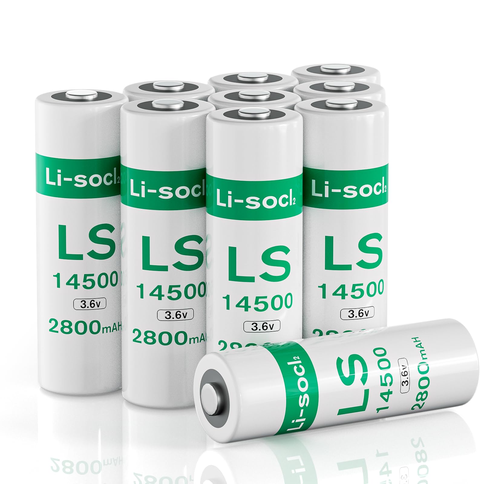 Pack of 10 LS1450O 3.6V AA 2800mAh Lithium Batteries, ER1450O Batteries, Non-Rechargeable-picture-34