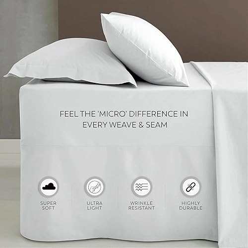 Miniatura 7 de Color Sense Juego de sábanas tamaño Queen aguamarina, ultrasuaves y resistentes a las arrugas, con bolsillos profundos elásticos, cepilladas para