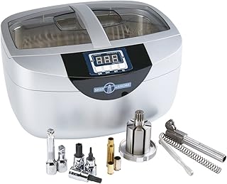 160W Ultrasonic Cleaner Machine for Home or Professional Shop School Dental Lab jewelry eyeglasses watches silverware tools dental lab gun